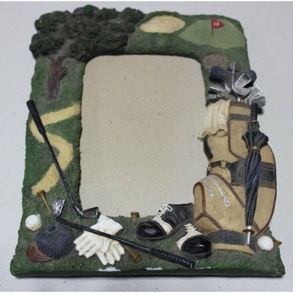 Photo Frame Picture 3D Golf Holds 3 1/2 x 5 inches Home Décor - Picture 1 of 5